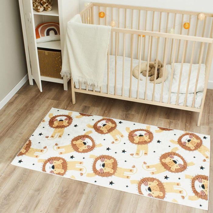 Tapis enfant tissé motif animaux MIRI