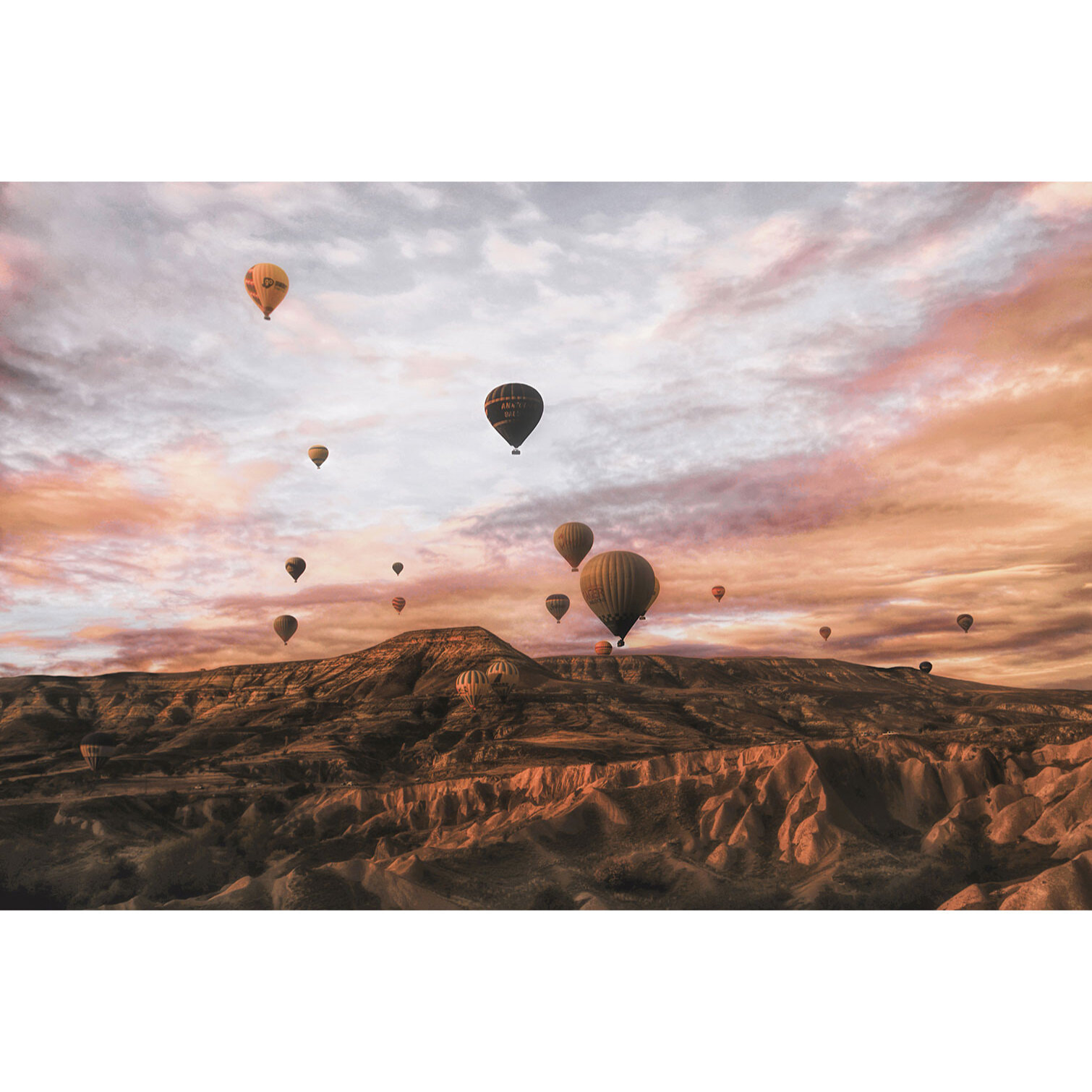 Paysage nature montgolfière en cappadoce  Toile imprimée