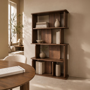 Etagère 110cm effet bois marron OREE