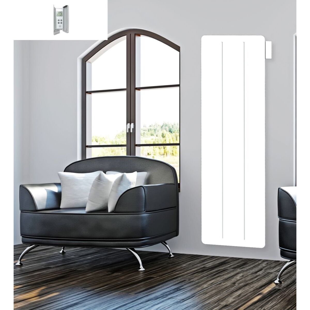 Radiateur vertical inertie 2000w