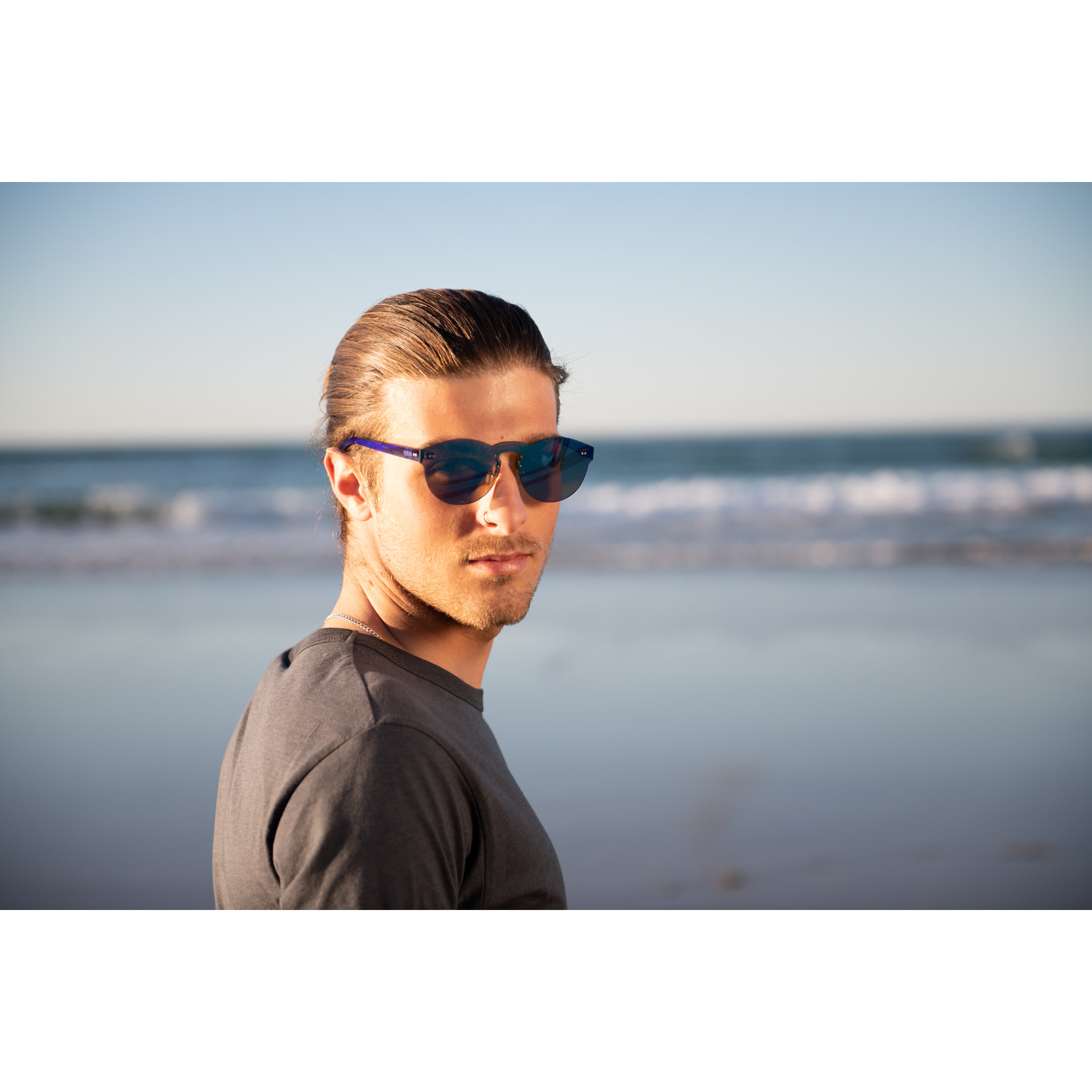 OCCHIALI DA SOLE OCEAN LONGBEACH in blu