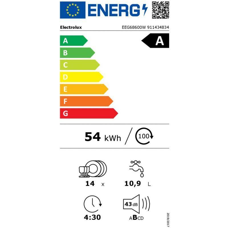 Lave vaisselle encastrable ELECTROLUX EEG68600W GlassCare