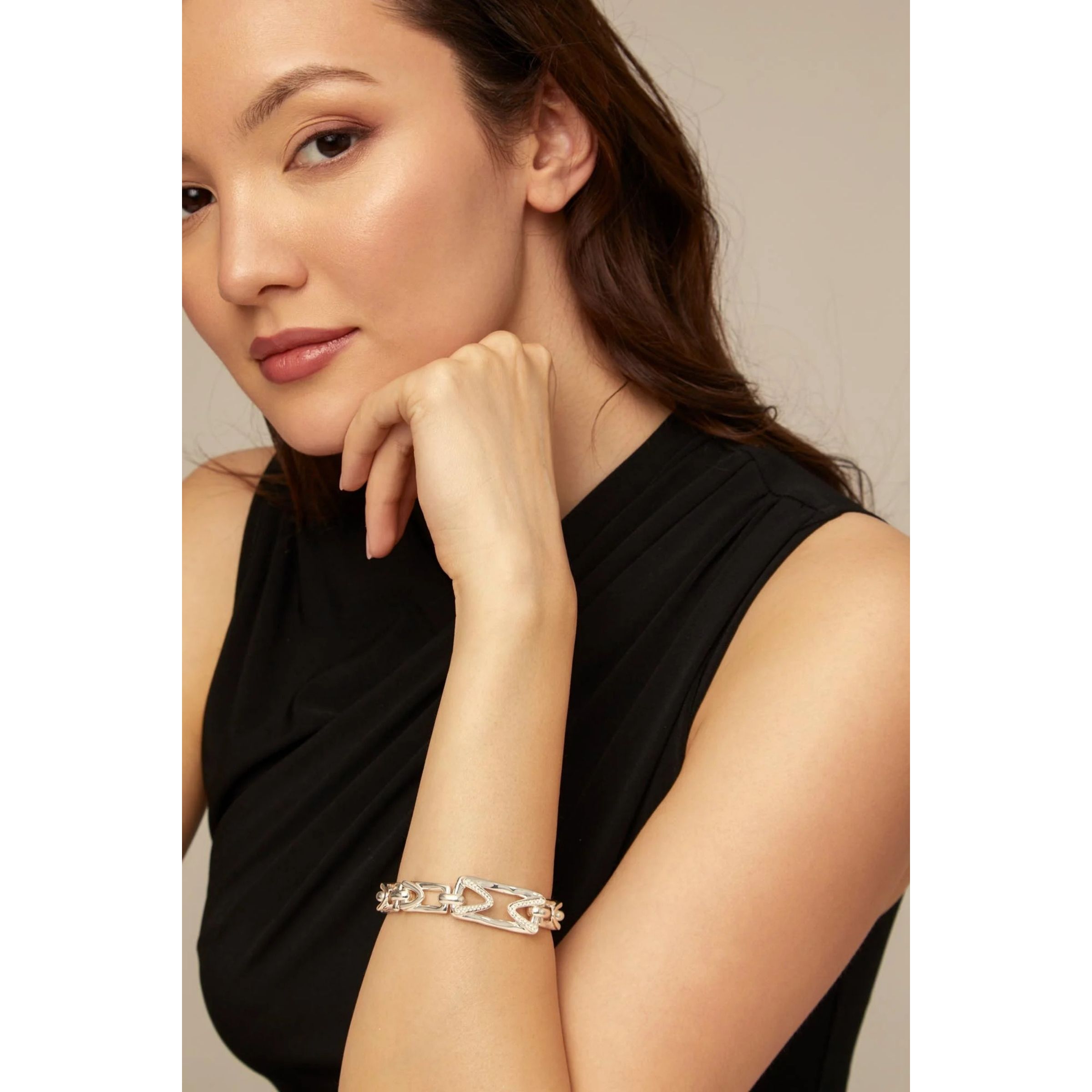Pulsera Impresive Topaz BLANCO M