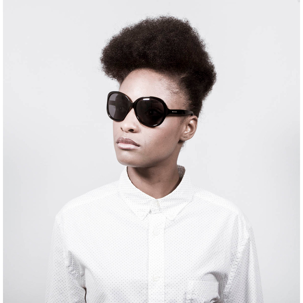 Gafas de sol OCEAN ELISA - Negro brillante / Ahumada polarizados