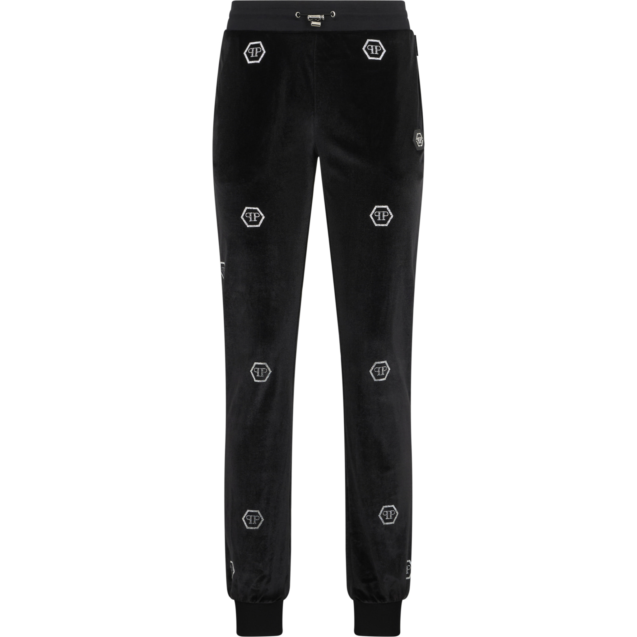 PHILIPP PLEIN Chenille Joggers Monogram Strass