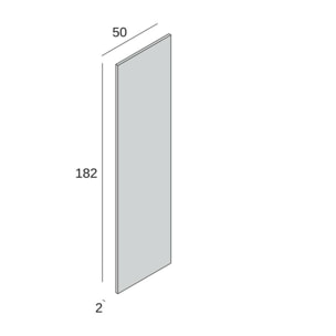 Armadio multiuso 1 anta Dbartolome, Mobile multiuso a 1 Anta, Scarpiera con ripiani, 100% Made in Italy, 50x30h182 cm, Rovere