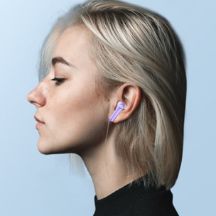 Ecouteurs Bluetooth Violet