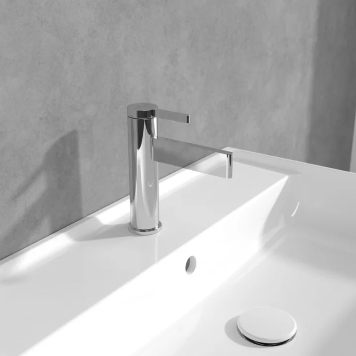 Mitigeur lavabo droit Dawn sans tirette Chrome