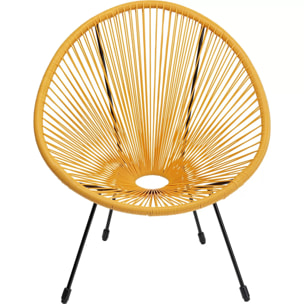 Fauteuil de jardin Acapulco jaune Kare Design