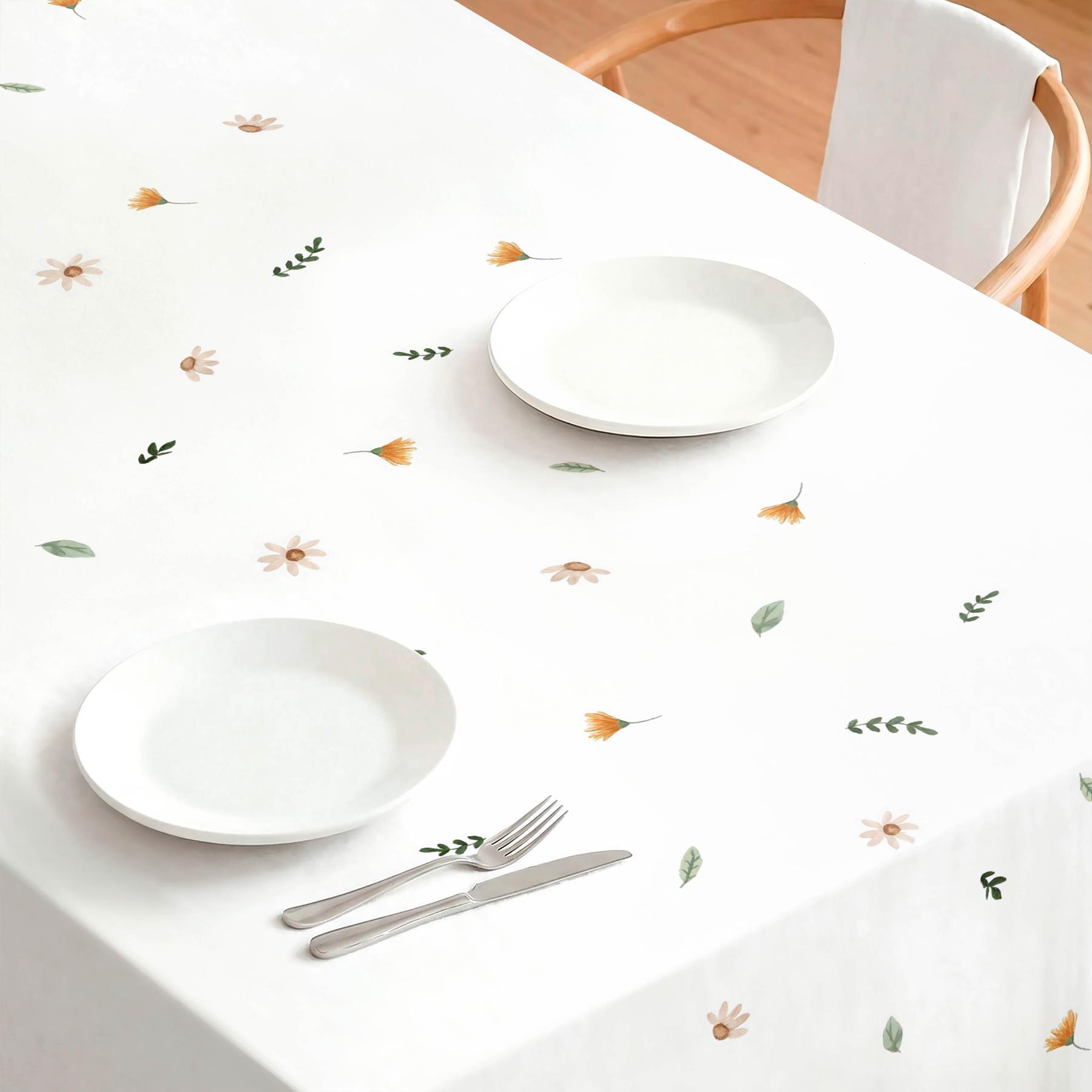 Nappe anti-taches ADARA VERT - coton mélangé