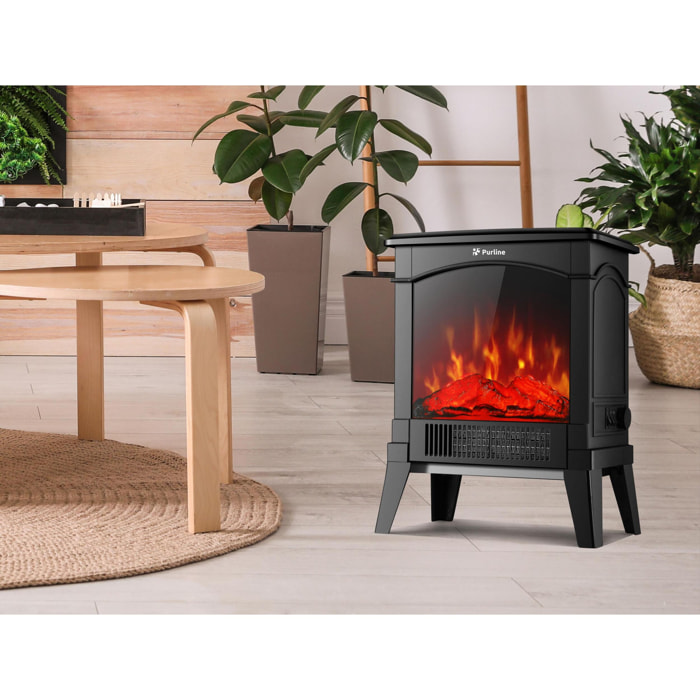 Chimenea eléctrica de suelo compacta 1500 W CHE-100 PURLINE