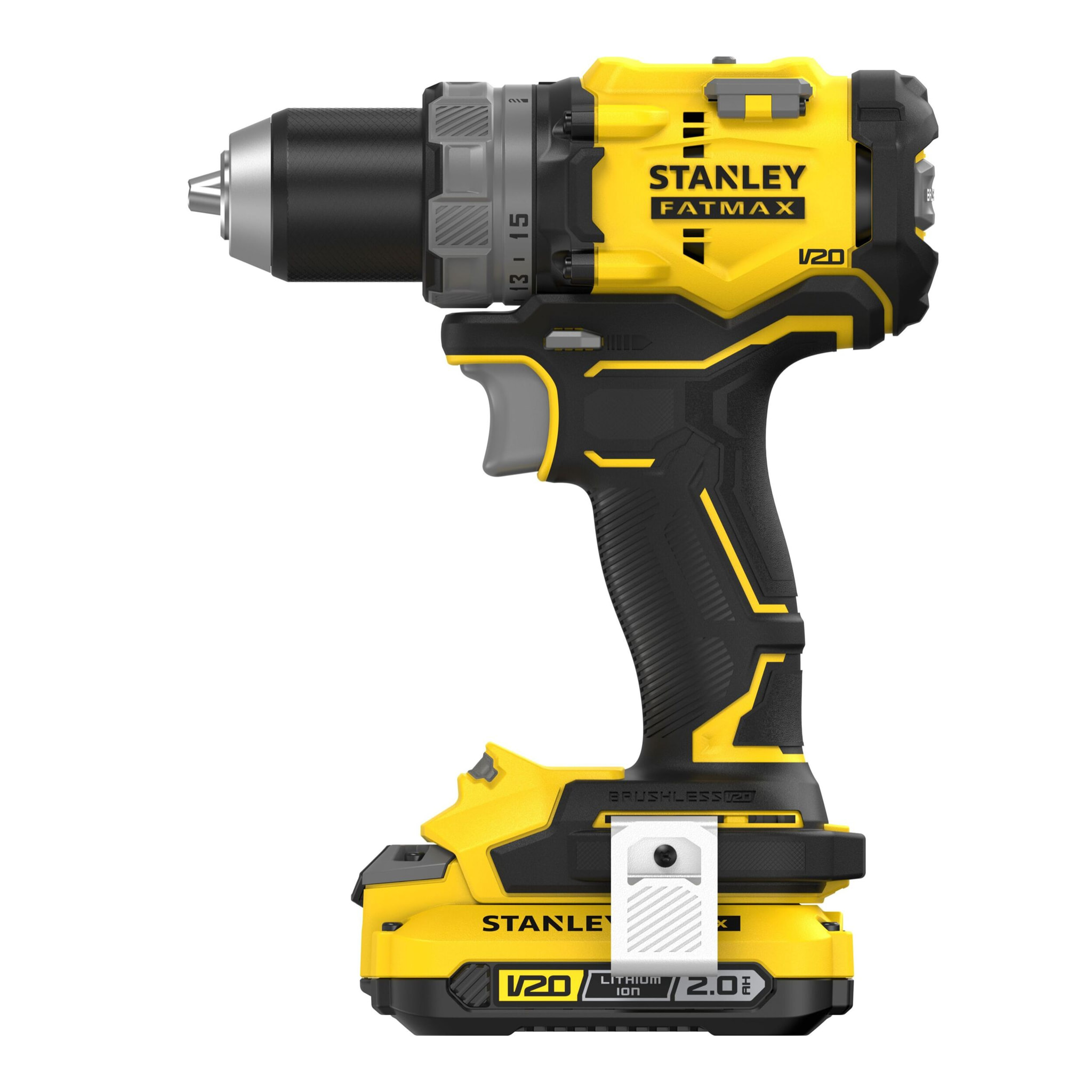 Perceuse Visseuse 80 Nm Brushless 18V, 2 Batteries 2Ah, STANLEY FATMAX V20