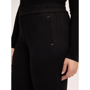 Fiorella Rubino - Pantaloni Joggers in Punto Milano - Nero