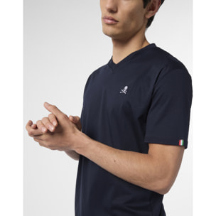 PHILIPP PLEIN T-Shirt V-Neck Ss SKULL