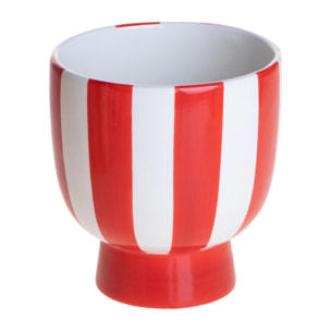 Vaso righe - 13,8xH14,5x13,8cm - Pezzi 3 - Bianchi Dino SpA