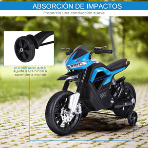 Moto Eléctrica Infantil Batería 6V Azul