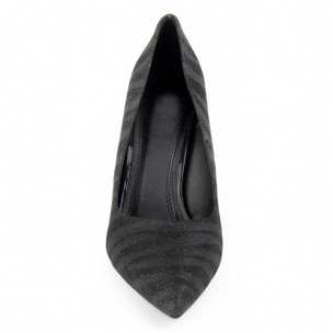 Zapato De Tacón - Negro - Altura: 10 Cm