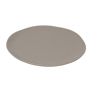 Assiettes Organic 26cm taupe set de 6 Kare Design