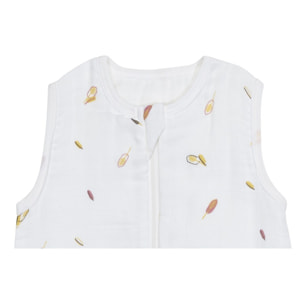 Gigoteuse en coton bio blanc