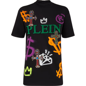 PHILIPP PLEIN T-shirt Round Neck SS Baroque cross