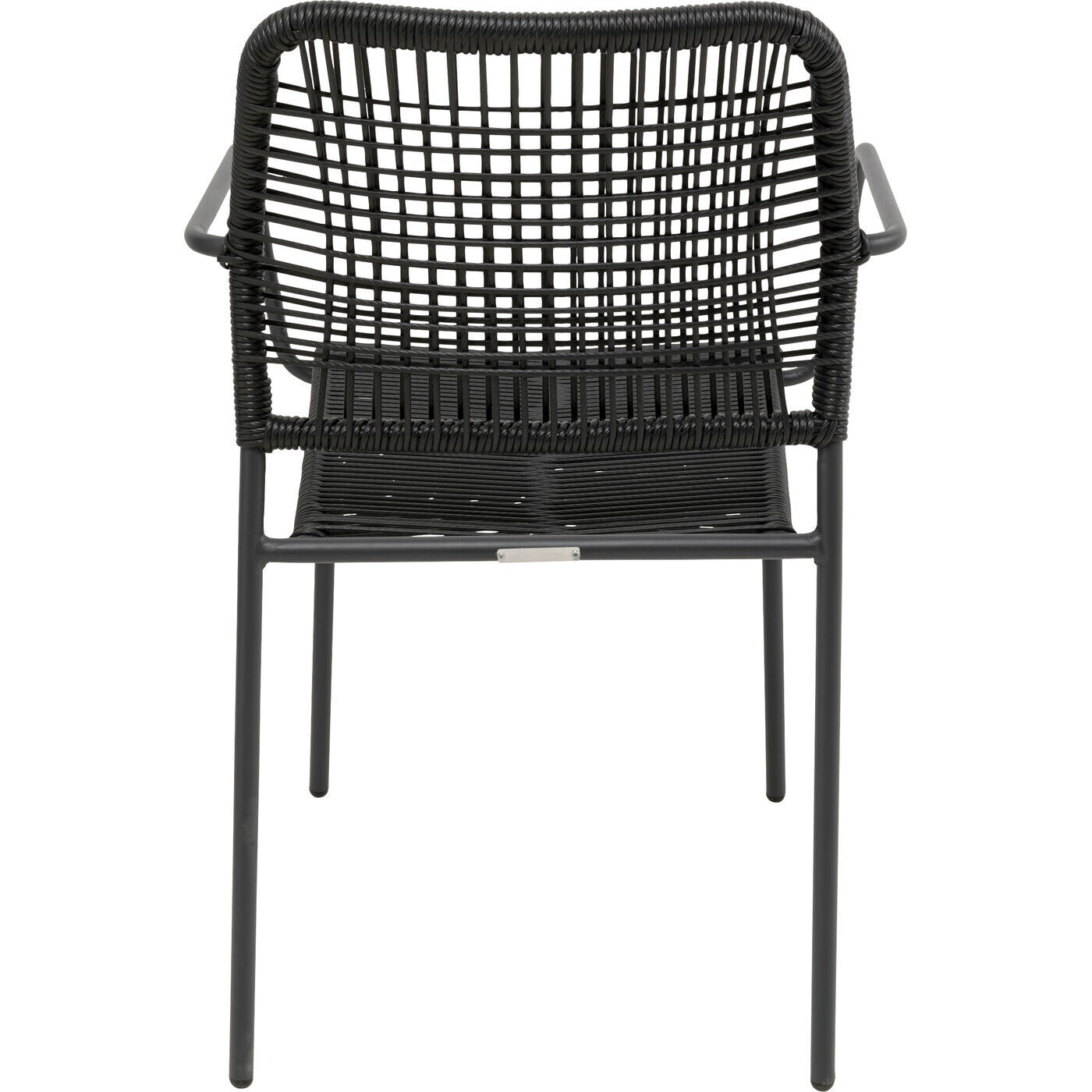Chaise de jardin avec accoudoirs Madagascar noire Kare Design