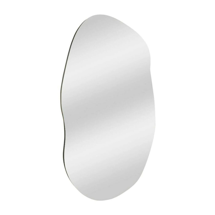 Specchio Apache, Specchiera, Articolo d'arredo a muro, Decorazione con specchio, 52x2h89 cm, Nero