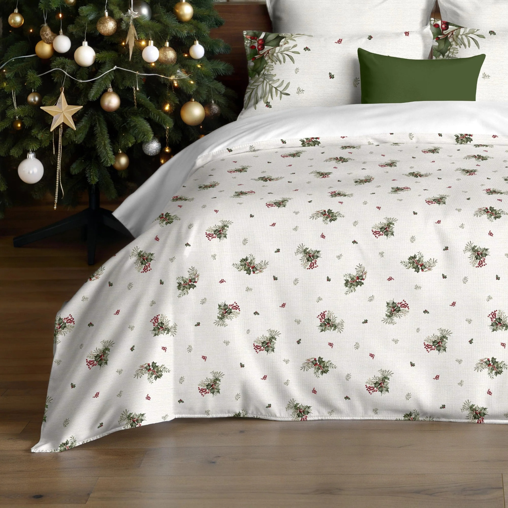 Housse de couette avec pressions Winter Holly