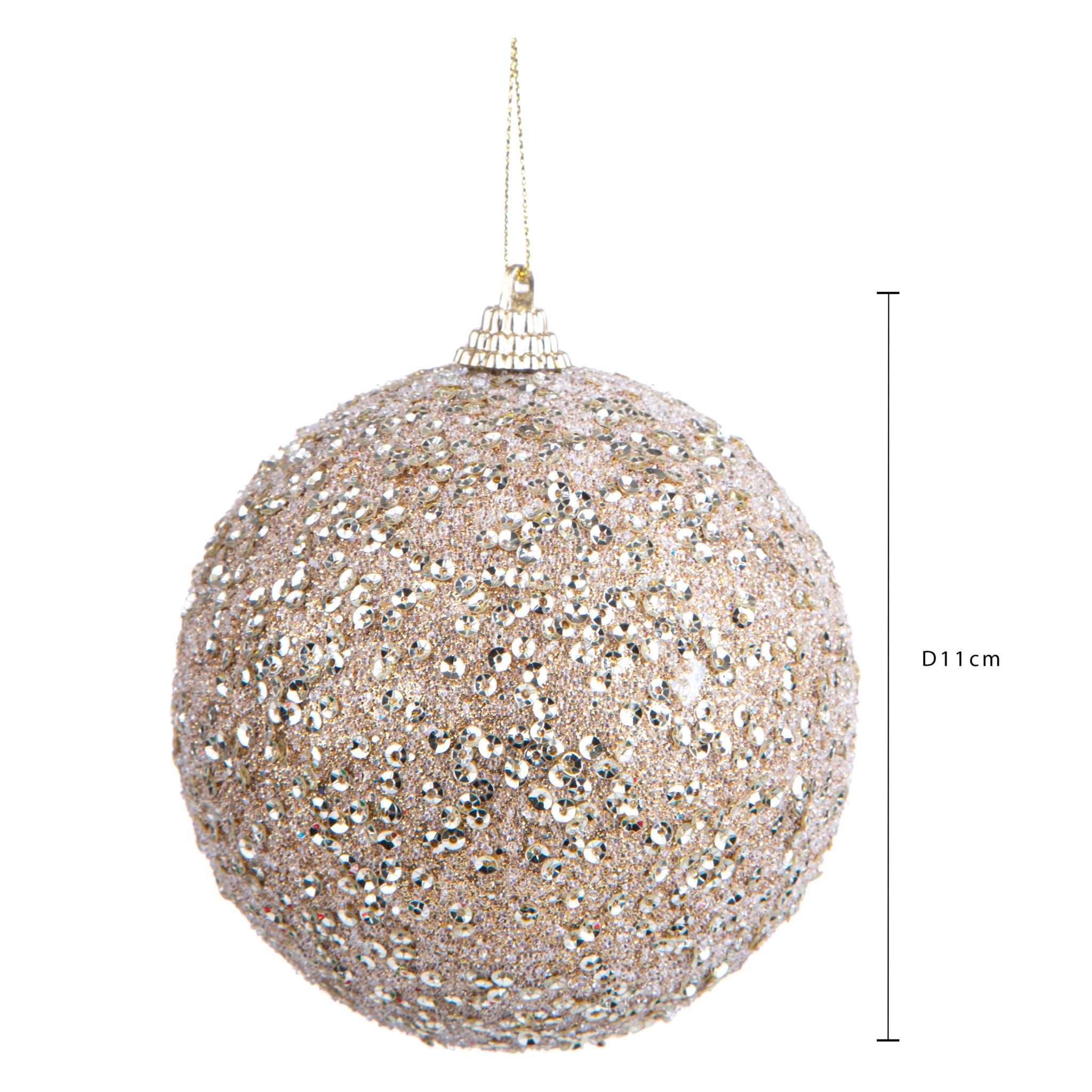 Sfere Natalizie - Pezzi 2 - 10xH10x10cm - Bianchi Dino SpA