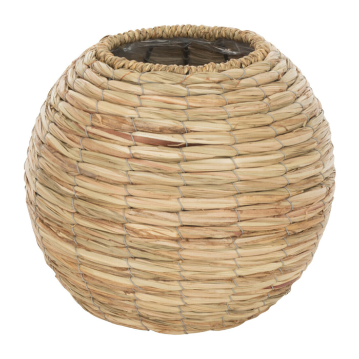 J-Line vase Yumi Boule Paille - bambou - naturel - medium - Ø 23.5 cm