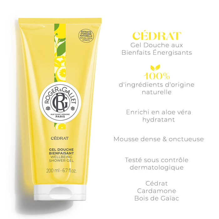 Cédrat - Gel Douche Bienfaisante 200 ml
