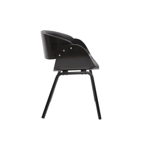 Chaise design noire BENT