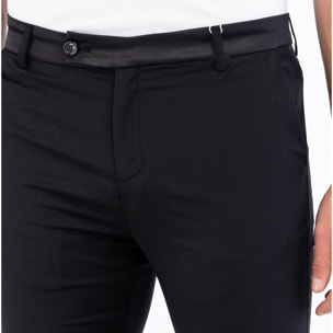 BIKKEMBERGS pantalone uomo meteorite black