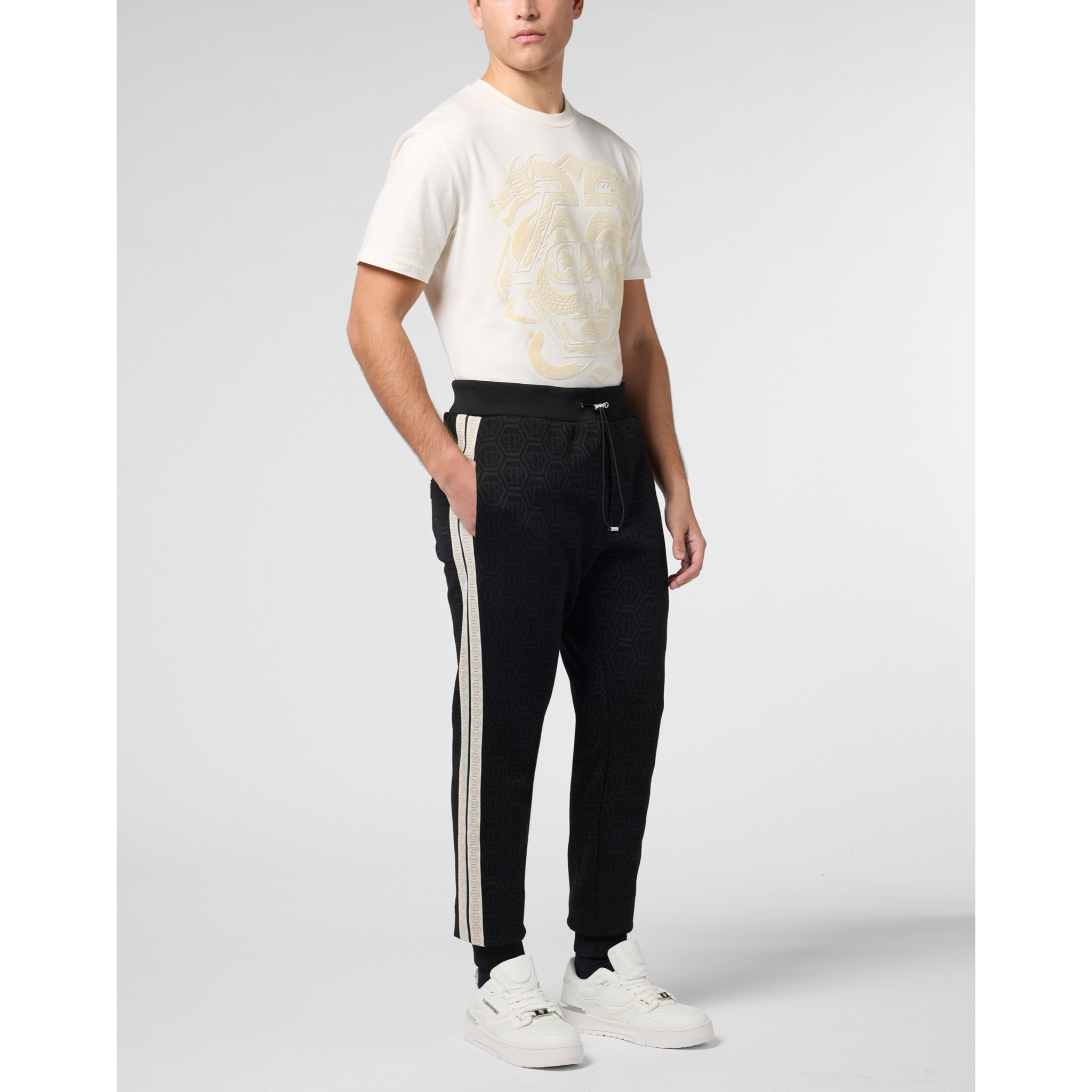 PHILIPP PLEIN Tracksuit Joggers Jacquard Monogram