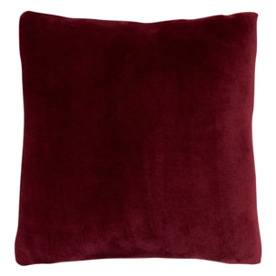 Coussin Ollis rouge grenat 38x38cm