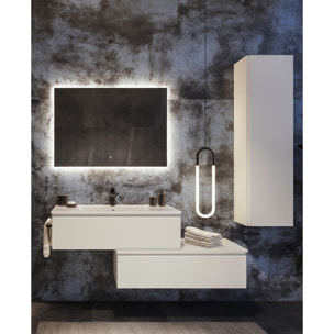 MOBILE DA BAGNO ZEFIRO 100 BIANCO LUCE- 7 PEZZI