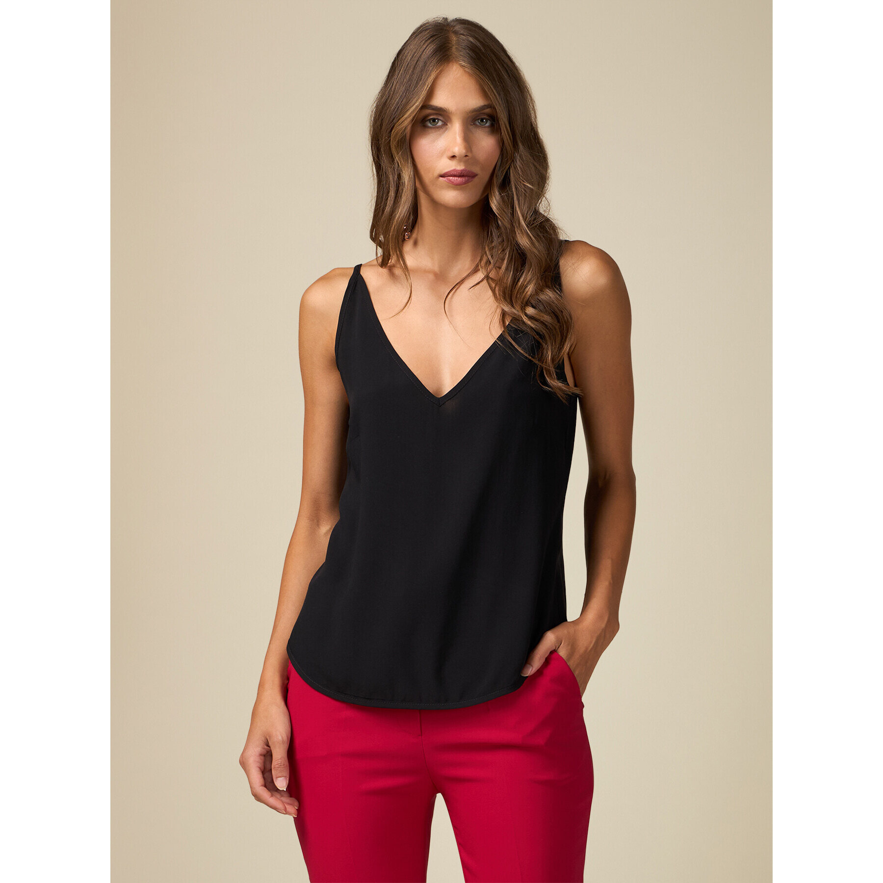 Oltre - Satin top - Negro