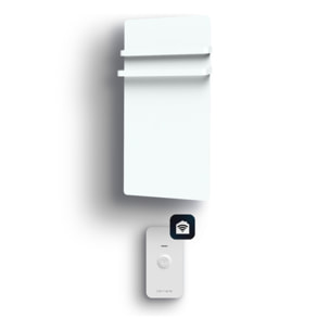 Sèche-serviettes LCD sans fluide blanc 1000W Connecté