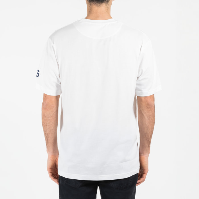 T-shirt jersey cotone organico con stampa oversize fit