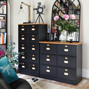 Commode "Ivan" noire - métal