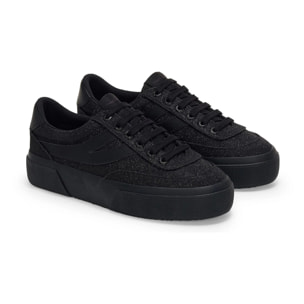 Superga - Scarpe da donna Donna Nero - 3740 Platform Jersey Lame Blocks Leggera