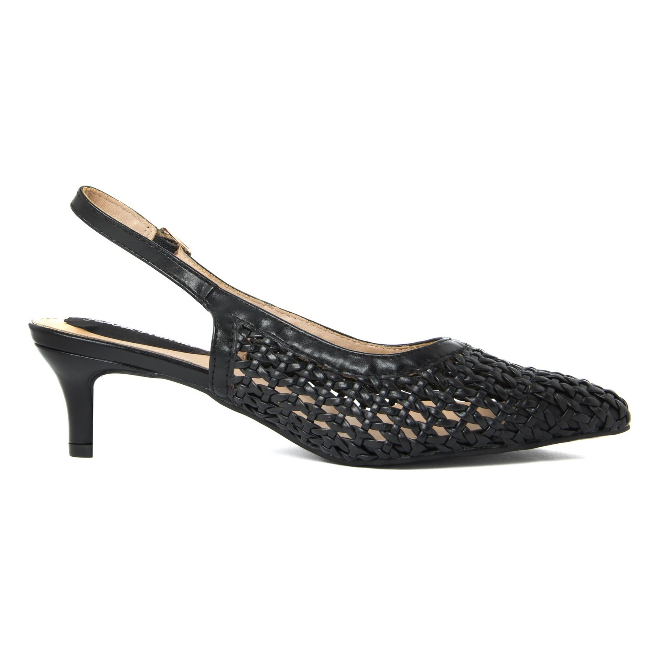 Slingback Donna colore Nero-Altezza tacco:6cm