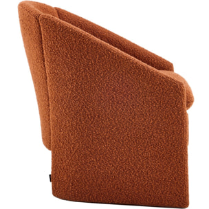 fauteuil arrondi en tissu bouclé - AMI
