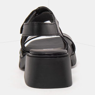 Sandalias con tacón 2062 NAPPA BLACK / VARSOVIA color Black