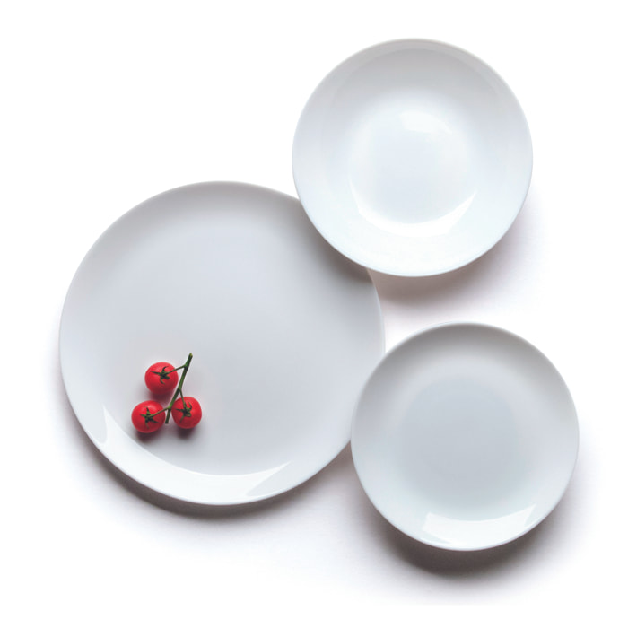 Service de table 18 pièces Excelsa – Joke, Verre Blanc