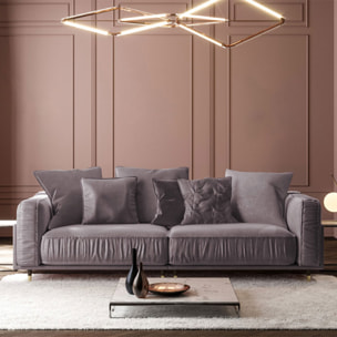 Canapé Velours Fiorenzo - 3 places