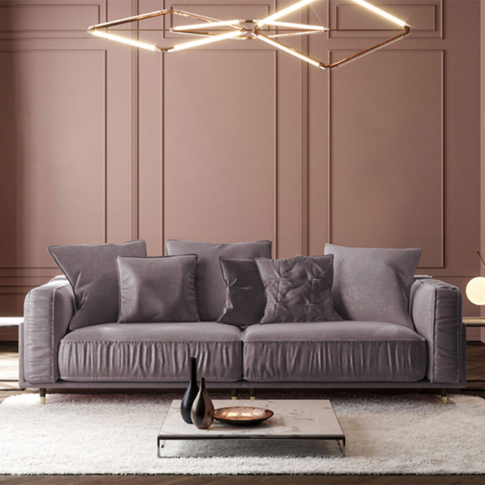 Canapé Velours Fiorenzo - 3 places