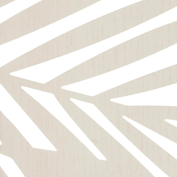 Paravent "Akira" feuille bois blanc H170cm