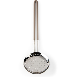 Set 5 Ustensiles de Cuisine Excelsa – Hip Hop, Acier et Silicone Gris Tourterelle