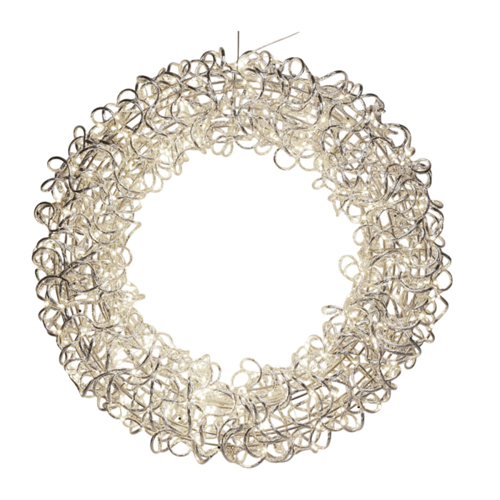 corona de aluminio luminosa con 300 micro led 65x16x65cm