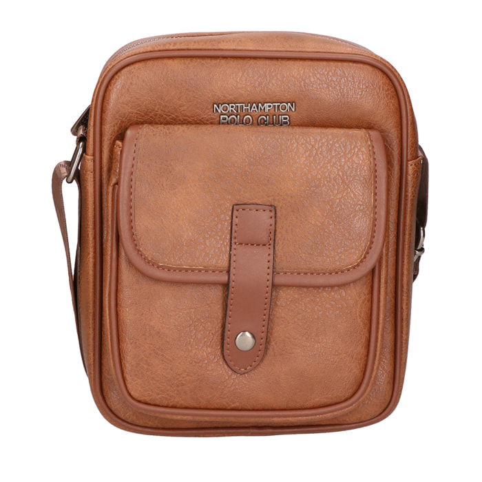 Borsa a tracolla da Uomo in Ecopelle Prodotto Vegano 19,5x23,5x6,5 cm